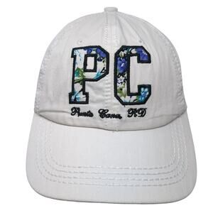 PC Punta Cana Strapback Baseball Cap White OS Adjustable Republica Dominica